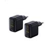 Baseus Enerfill, caricabatterie USB-C da 70W, confezione da 2, caricabatterie GaN6 a 3 porte, compatto