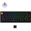 Keychron Tastiera da gioco wireless Keychron P2 HE con interruttori magnetici Lemokey da 65%, Bluetooth, 2.4 GHz, USB-C e interruttori magnetici a doppio binario Gateron Nebula traslucidi
