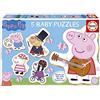 Educa - Set di 5 puzzle progressivi Peppa Pig per bambini da 3 a 5 pezzi. Consigliato per bambini dai 24 mesi in su (18589)