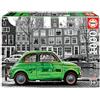 Educa - Puzzle 1000 Pezzi per Adulti | Auto ad Amsterdam | 68 x 48 cm | Colla Fix Puzzle Inclusa | Da 14 Anni (18000)