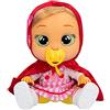 Cry Babies Magic Tears Storyland Scarlet, Bambola interattiva che piange lacrime vere, ispirata in una fiaba classica, con capelli e vestitini intercambiabili, funzionale per bambini dai 2 anni in su