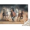 6N2X9A4S Cavalli Selvaggi al Galoppo Puzzle 1000 Pezzi Carta per Adulti Scena nel Deserto Gioco di Puzzle 1000 Pezzi Relax Famiglia Decorazione Regalo 52x38cm/1000pcs