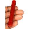 Pietra Preziosa Naturale Topazio Rosso 60 Ct Certificata Forma Cilindrica GH589