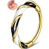 OUFER 20G Anello Naso Torsione Colorato 7/8 mm Piercing Naso Argento/Oro Acciaio Inossidabile 316L, Nose Ring Clicker Orecchino Cartilagine Daith Lobe per Festività