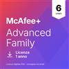 McAfee+ Advanced Family 6 Utenti 1 Anno Licenza ESD