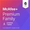 McAfee+ Premium Family 6 Utenti 1 Anno Licenza ESD