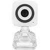 LIFKICH Telecamera USB per Computer 640x480 ABS Bianca per Videochiamate | Sensore Cmos da 800000 Punti Immagine, 30 Fps, Compatibile Skype e Software di Chat, per Casa