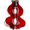 Vesta CANDELABRO MEDIO IRIDE BORDEAUX IN CRISTALLO ACRILICO