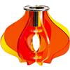 Vesta CANDELABRO PICCOLO IRIDE ARANCIO IN CRISTALLO ACRILICO