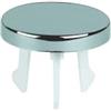 Generico Raclastore Borchia Troppo Pieno Lavabo e Bidet Universale Ø 18-27mm | Tappo Copriforo Cromato a Specchio, Cover Anello di Ricambio, Ad Incastro Facile