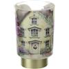 Hervit Lampada Senza Filo in Vetro Satinato Giallo Cottage Luce LED Calda con Scatola Regalo - 4 Colori - Lume, Lampada comodino, Lampada da Tavolo, Punto Luce Arredo Casa - Ø10x15cm