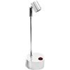 GARVALON Faretto LED da Vetrina 1W, Alimentato a Batterie, Orientabile | Asta Dritta 13,5cm, 1 Pezzo, Alluminio Argento, per Parete e Cucina Colore Casuale Stili multipli