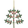 BIZZOTTO Pendaglio Addobbo di Natale Dominic Pino Rosso 14x16cm