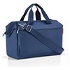 reisenthel allrounder S pocket - Borsa Multifunzione Stile Medico per Viaggio, Lavoro e Tempo Libero, con Tasche, Tracolla e Passante per Trolley, Tessuto Idrorepellente, 11 L, Nero, Couleur:blau
