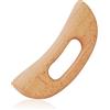 IUDWCG 1 Pcs Massaggiatore linfatico drenante, strumento di raschiamento in legno, raschietto manuale per massaggi anti-cellulite e per alleviare la fatica muscolare, paletta per raschiare il corpo
