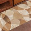 PETTI Artigiani Italiani - Tappeto Cucina Antiscivolo Lavabile, Tappeto Runner Cucina, Passatoia per Cucina, 52x100 cm, Disegno Geo Cerchio Beige, 100% Made in Italy