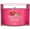 Yankee Candle Red Raspberry - Candela Profumata Votive, 37g