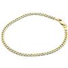 PRINS JEWELS Bracciale groumette in oro giallo 18 carati 750 unisex | Larghezza 4,40 mm - lunghezza 21 cm