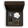 Muhà Cofanetto Regalo Profumatore Ambiente Forma di Rosa Cotone e Vaniglia + Spray 100 Ml Acqua e Sale - Idea Regalo