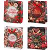 Ad Trend Borsa Regalo Natalizia in Carta Assortita 26x12xH32 cm 1 Pz - Sacchetto per Confezioni Regalo di Natale