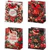 Ad Trend Borsa Regalo Natalizia in Carta Assortita 18x10xH23 cm 1 Pz - Sacchetto per Confezioni Regalo di Natale