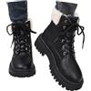 Viunychn Stivaletti Donna Invernali Con Pelo Interno Stivali Cerniera Laterale Scarponcini Suola Antiscivolo Robusta Scarpe Comode Calde Con Suola Spessa Per Autunno Inverno Anfibi Corti Platform Imbottiti