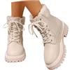 Viunychn Stivaletti Donna Invernali Con Pelo Interno Stivali Cerniera Laterale Scarponcini Suola Antiscivolo Robusta Scarpe Comode Calde Con Suola Spessa Per Autunno Inverno Anfibi Corti Platform Imbottiti
