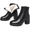 Viunychn Stivaletti Donna Invernali Con Pelo Interno Stivali Cerniera Laterale Scarponcini Suola Antiscivolo Robusta Scarpe Comode Calde Con Suola Spessa Per Autunno Inverno Anfibi Corti Platform Imbottiti