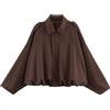 Generico Bomber Donna Corto, Giacca In Finta Pelle Scamosciata Con Risvolto E Zip Softshell Giacche Primavera Inverno Mezza Stagione Camoscio Leggero Maniche Lunghe Moda 2026