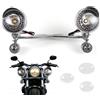APEBAZY LED Faretti Moto Supplementari Cromata Fendinebbia Moto Chrome | faretti supplementari moto chrome