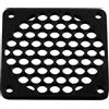 Aerzetix Set di 4 Griglie per Ventola 60x60 mm in plastica per Computer PC stampanti dispositivi audiovisivi proiettori multimediali/Colore Nero