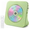Gueray Radio con lettore CD Bluetooth con display altoparlante (verde) | Lettore CD con telecomando, supporta la riproduzione USB/AUX, funzione di connessione per cuffie per lo spegnimento