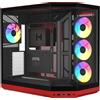 HYTE Y50 Wild Cherry, case a torre, (vetro temperato x 3)