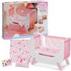 BABY born Lettino affiancabile per bambole 36 e 43 cm | Altezza regolabile, design unicorno, adatto a bambole da 36 e 43 cm