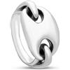 CHANTECLER Anello in argento catena marina misura 15 et voila chantecler