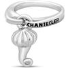 CHANTECLER Anello in argento con corno pendente e diamante et voilà chantecler misura 10