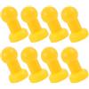 VINTORKY Tappo per Trampolino Giallo 8 Pezzi in Plastica | Ricambio per Caps Rotti, Installazione senza Attrezzi, Uso Domestico nel Giardino, Connessione Sicura