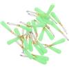 NIYANGLE 25 Pezzi Tappo Galleggiante in Silicone Testa in Rame | Cambio Rapido, Tenuta Stabile del Galleggiante, Design Sigillato, per Fiume e Riva, Verde Chiaro
