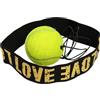 CAQYPVH Boxing Ball Set con Headband Ergonomico Cordino Elastico Pallina per Allenamento Pugilato Materiale PU Funzione Sviluppo Coordinazione Occhio, Pallina da Tennis da 60 g