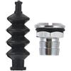 BESTOMZ 2 Set per Asta di Spinta con Supporto Guarnizione in Gomma 42mm | Barca Rc, Copertura a Soffietto con Montaggio in Alluminio, Nero, per Collegamento Motore