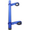 Generico Prolunga Manubrio Bici Doppia Asta e Morsetto Blu in Lega | Supporto per Computer da Bicicletta, Porta Cellulare Bicicletta, Prolunga per Manubrio, Montaggio Rapido