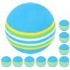 TOYANDONA 10 Pezzi Palla da Allenamento Golf EVA Colorata | Pratica Ovunque, Facile da Vedere, per Principianti e Proprietari di Animali, Uso Indoor