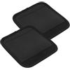 POPETPOP 2 Pezzi Protezione per Bilanciere in Neoprene Nero, Impugnatura Ergonomica | Rivestimento Testurizzato Antiscivolo, Riduce L'affaticamento delle Mani, per Allenamenti Indoor Silenziosi e Casa