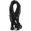 ULTECHNOVO 5 Pezzi Corda Elastica per Rete da Trampo, Ricambio Sicurezza Nero | Intrecciata in Lattice, Installazione Semplice, Sostituzione Rapida, per Bordo Tappeto e Telaio