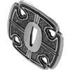 GATHINESS Tsuba Giapponese di Ricambio in Metallo con Foro 2.6x0.7cm Design Antico | Guardia Decorativa per Iaito e Spade da Esposizione, Stabilità Migliorata, Artigianato Raffinato