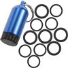 UPKOCH Portachiavi Bombola Subacquea Mini Cerchio, Blu | Kit Portachiavi Cilindro da Immersione, Compatto Leggero, in Gomma e Rame