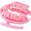 TOYANDONA Rullo Massaggiante per Cosce 28 Ruote, Design Circolare Rosa | PP Compatto, Supporto alla Circolazione, per Allenamenti Domestici e Routine Accanto al Ripiano