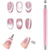 flintronic Doppia Estremità Cat Eye Magnete Bastone, Magneti Cat Eye, Doppia Testa, con Perlina Magnetica, Uso Casa, Salone