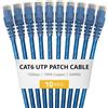 StarTech Cavo Ethernet Cat6 Blu 50cm, Snagless, 10 Pz (CAT6UTP50CMBL10PK) | Confezione da 10, Conduttori in Rame Puro 34AWG, Connettori RJ45 Placcati Oro, Cavo Patch Antigroviglio, Cavo Ethernet 10Gbps