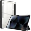 Fintie Custodia ibrida per Samsung Galaxy Tab S8 Ultra 14.6 pollici 2022 SM-X900/X906 - Cover antiurto con guscio rigido trasparente e portapenne, colore: Nero